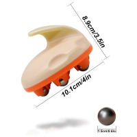 Masajeador De Rodillos Para Celulitis Bola De Masaje Profundo Para Espalda Cuello Pierna Hombro Con 7 Rodillos Metálicos De 360 Grados - details 1