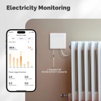 Termostato Inteligente ZigBee Para Calefacción Por Cable Piloto Soporte Para Radiador Ecowatt Monitoreo De Electricidad Con Control Remoto Compatible Con Alexa - details 1