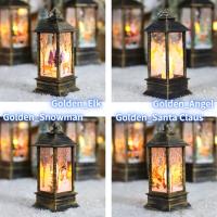 Lámpara De Aceite Portátil Vintage Con Luz LED Para Navidad Y Fiestas Decoración De Casa Y Jardín Piloto Eléctrico Incluido - details 4
