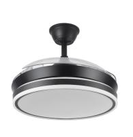 FABRILAMP Ventilador Dc Bayomo NEGRO 72w 6120lm 91d 3asp.desplegables,6 velocidades,metal y policarbonato 3000-4000-6000k Remoto, Temporizador, Memoria. Incluye mando a distancia y dos tijas de 10 y 25 centímetro Productos originales calidad de confianza - details 5