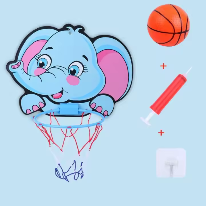 Juego De Anillo De Baloncesto Para Niños Con Diseño Creativo De Animales Juguetes Deportivos Para Interior Y Exterior Desarrolla La Capacidad De Agarrar Y Moverse - 1