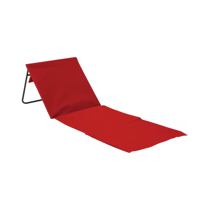 THINIA HOME - Esterilla Plegable de Playa Acolchada con Respaldo, Acero y Tela Oxford, Impermeable, Secado Rápido, Diseño Portátil, Bolsillo Trasero, Asa de Transporte, Varios Colores - 1