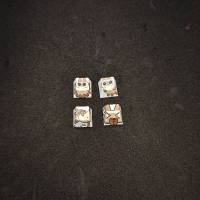 4pc Keycaps De Gato Siamés PBT Perfil Cherry R4 5-lados Sublimación De Tinta Para Teclados Mecánicos Cherry Gateron MX Switches - details 4