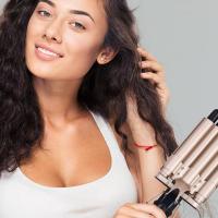 Rizador De Pelo Cerámico Con Cinco Barbies Ferraduras Y Ondulador Calentamiento Rápido Herramientas Para Pelo Seco Y Húmedo - details 2