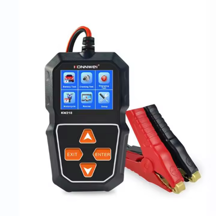 KONNWEI KW218 Analizador De Sistema De Batería Para Coche Y Motocicleta 12V 6V Prueba De Carga Y Arranque 2000CCA Herramientas Para El Automóvil - 1