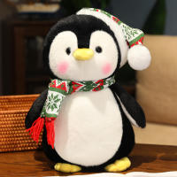 Peluche De Pingüino Navideño Kawaii De 25/35/45CM Juguete Suave En Forma De Almohada Animal Para Niños Regalo De Cumpleaños - details 9