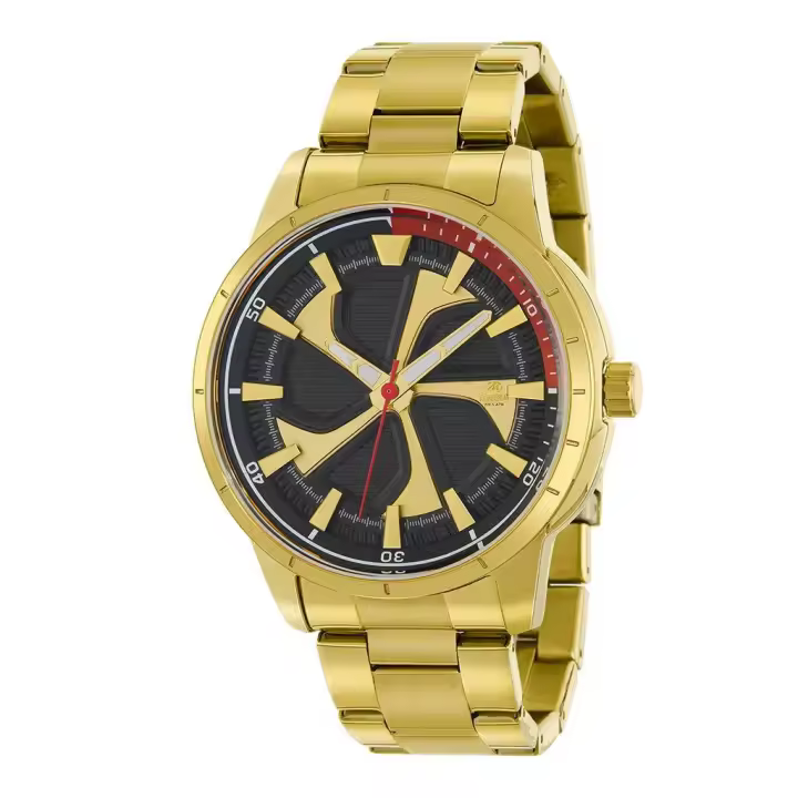 Reloj Marea B54239/4 Sumergible 5 ATM caja y cadena de acero dorado IP  para hombre - 1