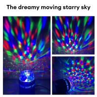 Lámpara De Proyector USB Con Bola Mágica Colorida Y Cielo Estrellado Luz Nocturna LED Decoración Para Habitación Regalo Para Niños - details 4