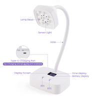 Secador De Uñas LED UV Inalámbrico Mini Lámpara De Secado Rápido Para Manicura Recargable Lámpara De Mesa Para Uñas - details 14