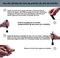Abrepuertas De Vino Con Bomba De Aire Y Tapa De Vaso De Acero Inoxidable Herramienta Para Sacar Garrafas Accesorios De Cocina Para Barra - details 19