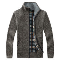 Chaqueta De Punto Para Hombre Con Cuello V Y Patoleta Clásica De Invierno Prenda Exterior De Poliéster Para Otoño Y Invierno - details 14