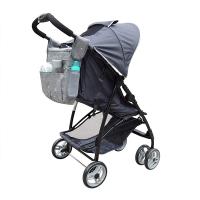 Bolsa de almacenamiento universal para cochecito de 14,6x12,2x7,5 pulgadas, Bolsa Grande impermeable para pañales de Bebe, 4 maneras de LeVar La mopila (GRIS) - details 3