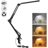 Lámpara De Escritorio LED Ajustable Con Braza Paseante Luz De Lectura Para Estudio Trabajo Noche Material ABS Y Aluminio - details 4