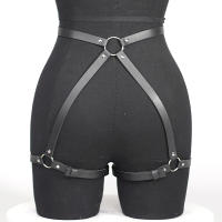 Haranna De Piernas En Cuero PU Sexy Lencería Para Mujer BDSM Enredo Garter Belt Y2k Ropa Erótica Gótica Con Cordón Underwear Fetiche Garter Body - details 9