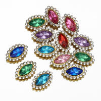 50pcs Rhinestones De Forma Ocular De Vidrio Con Bezel De Uña Para La Creación De Joyas DIY Bricolaje Patch De Costura - details 2