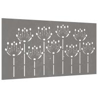 vidaXL Adorno de pared de jardín acero corten diseño flores 105x55 cm - details 2