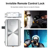 Kit de cerradura de Puerta de Casa Control remoto Entrada sin Llave Cerradura Electrónica Silenciosa Versión inteligente Inalámbrico Anti-T - details 1