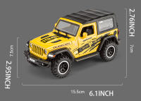 Coche De Juguete a Escala 1/32 Para Niños Y Adultos Con Puertas Abatibles Y Luz Vehículos Metálicos Para Wrangler Off-Road 7 Puertas - details 5