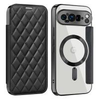 Funda De Cuero Magnética Para Google Pixel 9 pro XL 8A 7A Con Ranura Para Tarjetas Y Carga Inalámbrica Magsafe Cubierta Protectora Trasera Transparente - details 2