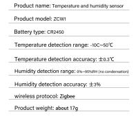 Tuya ZigBee-Sensor de temperatura y humedad para interiores, higrómetro, termómetro alimentado por batería, funciona con Smart Life, Alexa y Google Home, 3,0 - details 10