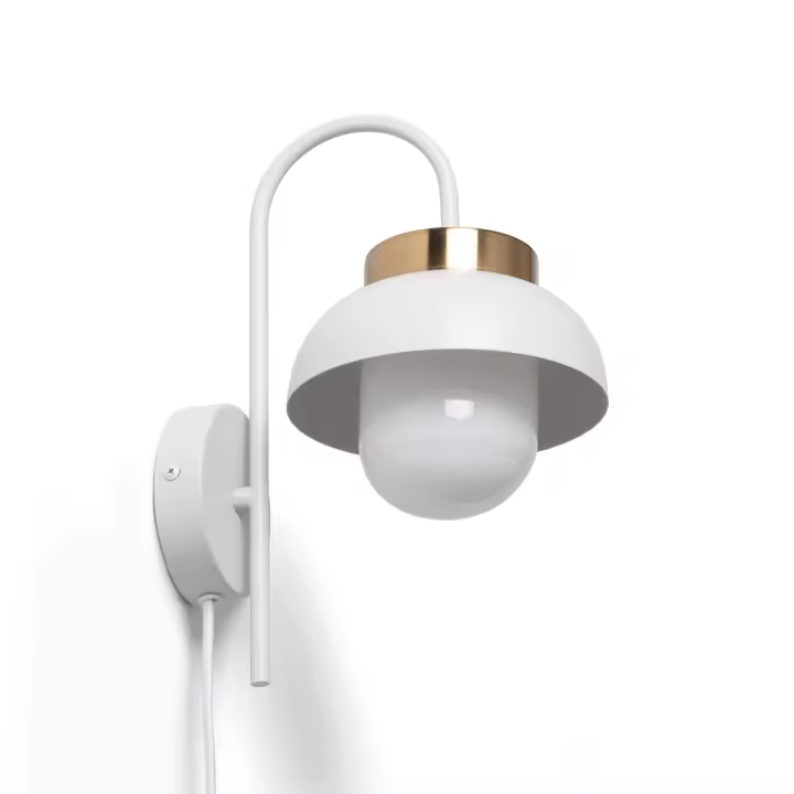 Ledkia Lámpara de Pared Metal Geri Blanco - 1