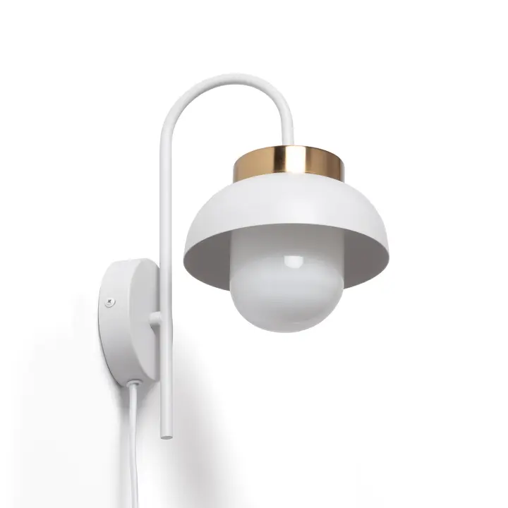 Ledkia Lámpara de Pared Metal Geri Blanco - 1