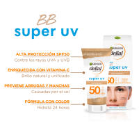 Garnier Delial SUPER UV FPS50+ BB Cream Protectora Diaria de rápida absorción Tono Medio - 50ML - details 0