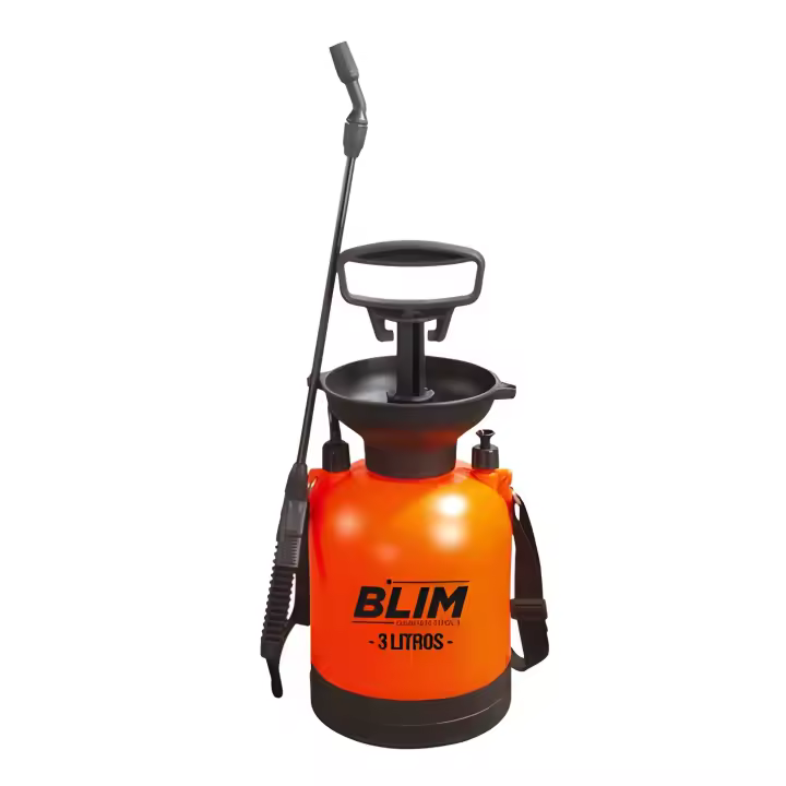 Blim sulfatadora/pulverizador de mano 3l - bomba con presion hasta 3 bar - boquilla regulable - correa para colgar al hombro - 1