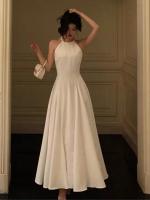 Vestido Largo Vintage Francés Para Mujer Sin Mangas A-Line Princesa Vestido De Noche De Primavera Para Fiesta Y Boda - details 4