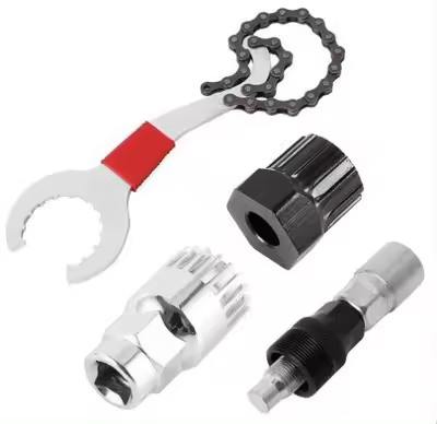 Kit De Herramientas De Reparación De Bicicleta Retirador De Engranaje Ciclomotor Rompe Cadena Cortador Arrancador De Engranaje Wrench Extractor De Caseta - 1