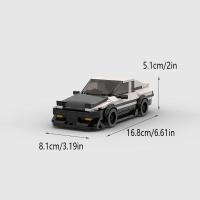 Kit De Construcción De Coche Retro JDM AE86 911 Rally Educativo Para Niños Modelo De Carreras En Bloques MOC Regalo Clásico - details 0