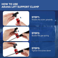 Soporte De Elevación Hidráulico Para Capó De Coche Maletero Y Trasero En Aluminio Anti-deslizante Duradero Clips De Fijación Automotriz - details 5