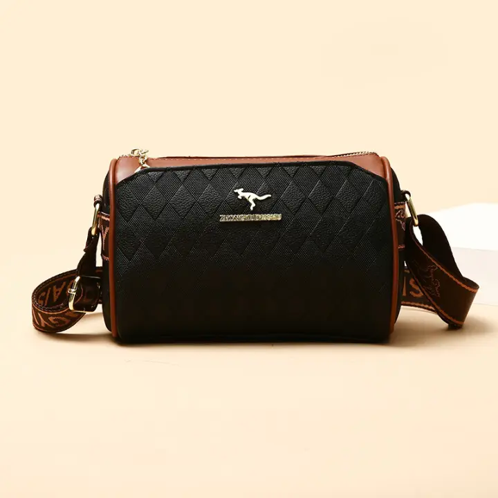 Bolso De Hombro Para Mujer De Lujo De Diseñador Famoso Bolso Bandolera Moda Cuadros Trendy Material PU Con Cierre De Cremallera - 1