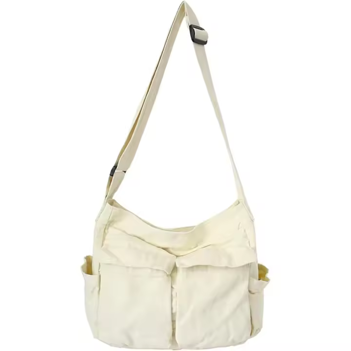 Bolso bandolera Grande type Hobo with multiples bolsos, Bolso de Lona para el hombre para Mujeres y Hombres - 1