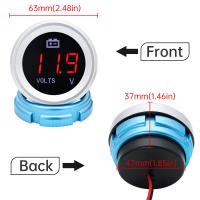 Gauge De Temperatura De Agua 52mm Para Coche Con Pantalla Digital LED Y Función De Alarma Medidor De Nivel De Combustible Voltímetro Y Presión De Aceite - details 18