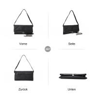 Nueva Bandolera De Cuero PU Texturizado Para Mujer Bolso De Mano Versátil Cruzado Con Cierre De Cremallera Estilo Casual - details 1
