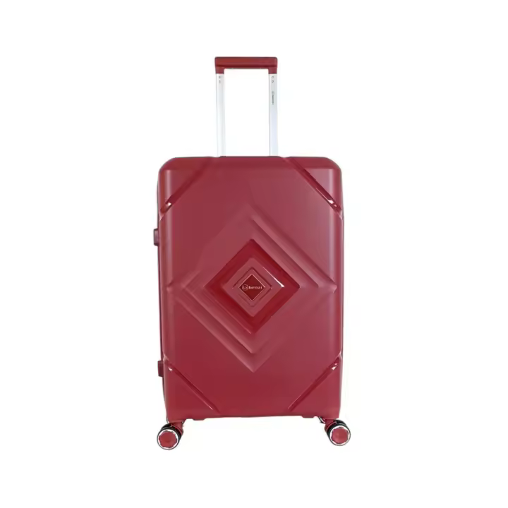 Maleta de Viaje Barata Mediana Benzi BZ5752 Burdeos 66 x 43 x 25 cm y 3,4 Kg de ABS. Maletas de Viaje  Rígida  Equipaje  con 4 Ruedas giratorias 360º y Cerradura de Combinación.(Color Burdeos) - 1
