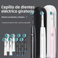 Cepillo De Dientes Eléctrico Recargable Profundo Limpieza Blanqueamiento Para Adultos Cepillo De Rotación Con 4/8 Cabezas De Reemplazo - details 0
