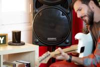 DYNASONIC - Dynapro 15’ (última generación) Altavoz portátil Sistema Audio Profesional Potencia 800W - USB Bluetooth Radio FM Micrófonos, Negro - Soporte para Dispositivos movil y Tablet - details 0