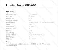 Controlador Nano 3.0 Con Antiguo Bootloader Tipo-C Mini CH340 Driver 16Mhz ATMEGA328P Para Computadora Componente Integrado - details 3