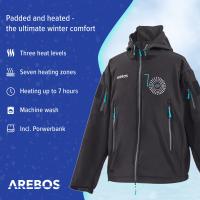 AREBOS Chaqueta Térmica Calefactable Negra Chaqueta Outdoor Unisex - details 31