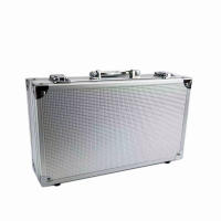 Caja De Herramientas Portátil De Aluminio 30x17x8cm Estuche De Seguridad Para Exteriores Caja De Instrumentos Con Esponja Almacenamiento De Hardware - details 3