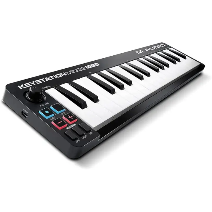 M-AUDIO Keystation Mini 32 MK3 teclado MIDI 32 llaves USB Negro, Blanco - 1
