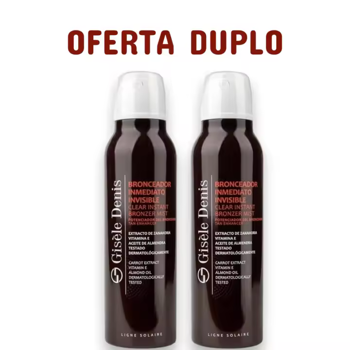 OFERTA DUPLO GISELE DENIS BRONCEADOR INMEDIATO SPRAY INVISIBLE CON EXTRACTO DE ZANAHORIA, VITAMINA E Y ACEITE DE ALMENDRAS HIDRATENTE 200 ml - 1