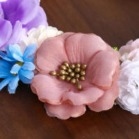 Corona De Flores Artificiales Para Novia Y Mujeres Adorno De Cabeza De Novia Diadema De Flores Tamaño M Accesorio Para El Cabello De Fiesta - details 6