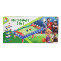 Mesa multijuegos 6 juegos de mesa en 1 43x25x12 cm - details 0