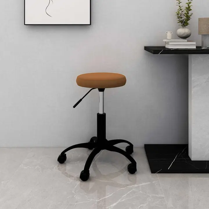 vidaXL Silla de oficina giratoria de terciopelo en color Gris oscuro/Rojo vino tinto/Verde oscuro y más | cómodas modernas ergonómicas para comedor cocina salón hogar - 1