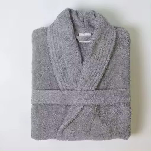 Albornoz Rizo de Algodón Absorbente y Esponjoso para Baño y Ducha. Talla S, M, L, XL.  Algodón. - 1