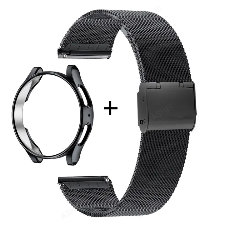 Correa De Acero Inoxidable Para Samsung Galaxy Watch 5 4 6 Protección De Pantalla 44mm 40mm 5pro 45mm Classic Compatible Con Otros Smartwatch - 1