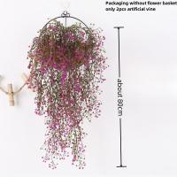2pcs Vinatera Artificial De Iva Verde Falsa Para Decoración De Jardín Y Hogar Hojas De Willow Rattan Plásticas Colgantes Para Aire Acondicionado - details 4
